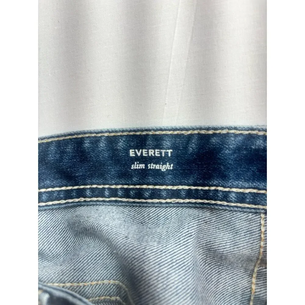 AG Adriano Goldschmied The Everett Jeans Mens 38R Slim Straight Blue Medium Wash